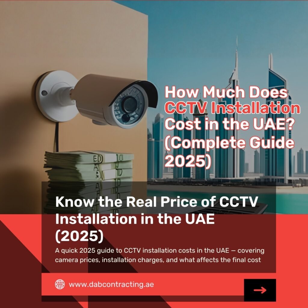 How Much Does CCTV Installation Cost in the UAE? (Complete Guide 2025)